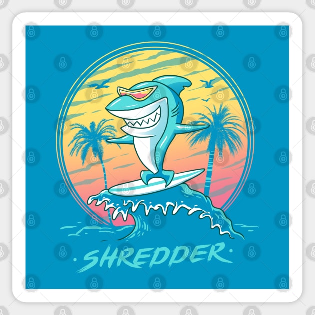 Shredder Sticker by Vincent Trinidad Art